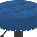 vidaXL 2 db kék bársony bárszék