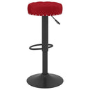 vidaXL 2 db bordó bársony bárszék