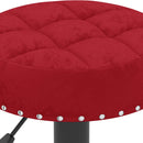 vidaXL 2 db bordó bársony bárszék