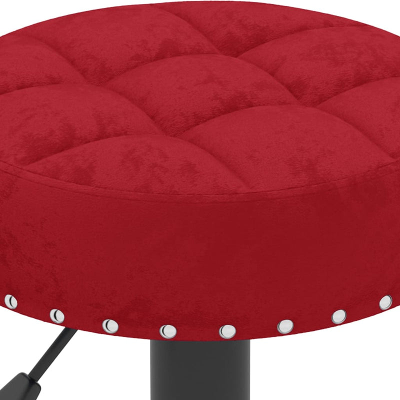 vidaXL 2 db bordó bársony bárszék