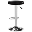 vidaXL 2 db fekete műbőr bárszék