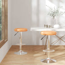 vidaXL Bárszék 2 pcs 31 x 31 x 87 cm Műbőr Forgó