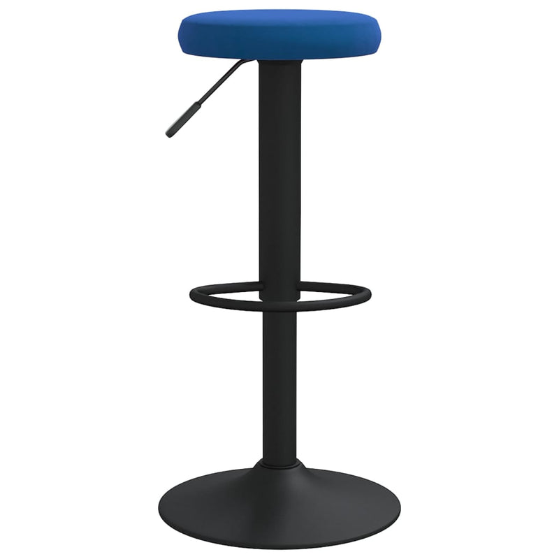 vidaXL 2 db kék bársony bárszék