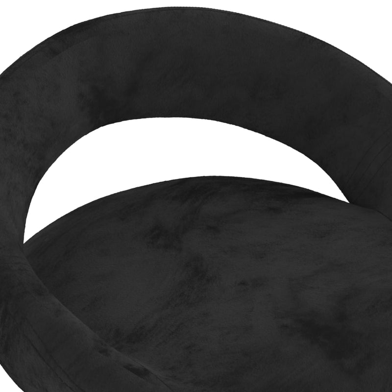 vidaXL 2 db fekete bársony bárszék