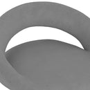 vidaXL 2 db világosszürke bársony bárszék