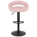 vidaXL 2 db rózsaszín bársony bárszék
