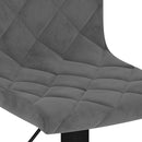 vidaXL 2 db sötétszürke bársony bárszék