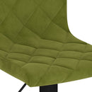 vidaXL 2 db világoszöld bársony bárszék