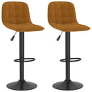 vidaXL 2 db barna bársony bárszék