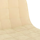 vidaXL 2 db krémszínű bársony bárszék
