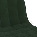 vidaXL 2 db sötétzöld bársony bárszék
