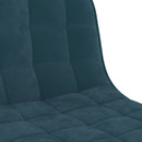 vidaXL 2 db kék bársony bárszék