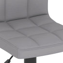 vidaXL 2 db világosszürke szövet bárszék