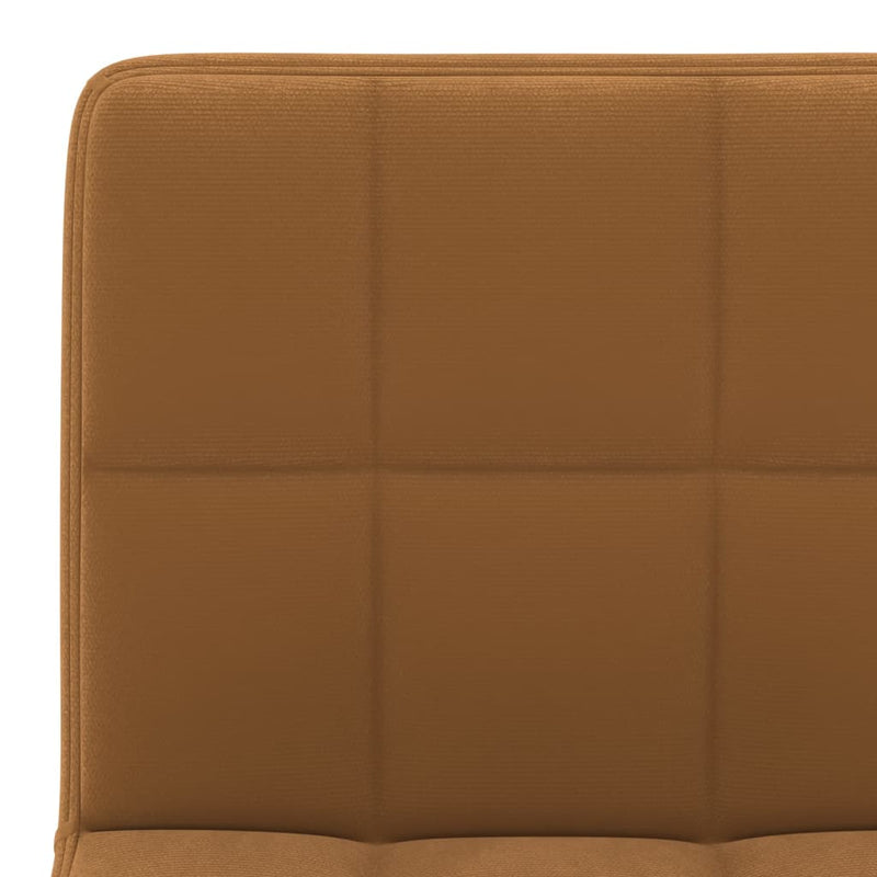 vidaXL barna bársony bárszék