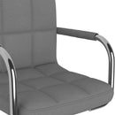 vidaXL világosszürke szövet bárszék