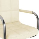 vidaXL krémszínű szövet bárszék