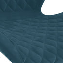 vidaXL 2 db kék bársony bárszék