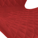 vidaXL 2 db bordó bársony bárszék