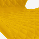 vidaXL 2 db mustársárga bársony bárszék