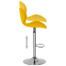 vidaXL 2 db mustársárga bársony bárszék