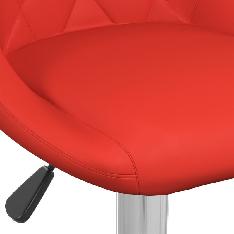 vidaXL 2 db piros műbőr bárszék
