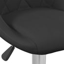 vidaXL 2 db fekete bársony bárszék