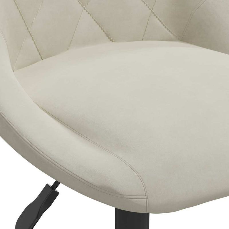 vidaXL krémszínű bársony bárszék