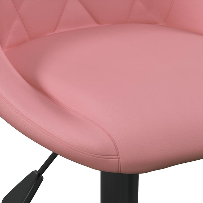 vidaXL Bárszék Geometrikus Rózsaszín 46 x 44 x (62.5-77.5) cm Műbőr