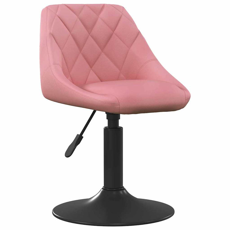 vidaXL Bárszék Geometrikus Rózsaszín 46 x 44 x (62.5-77.5) cm Műbőr