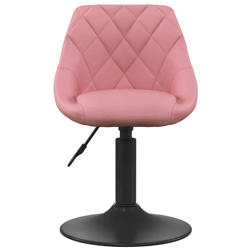 vidaXL Bárszék Geometrikus Rózsaszín 46 x 44 x (62.5-77.5) cm Műbőr