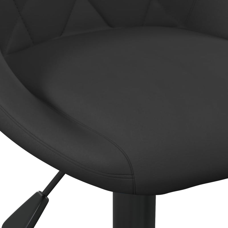 vidaXL 2 db fekete bársony bárszék