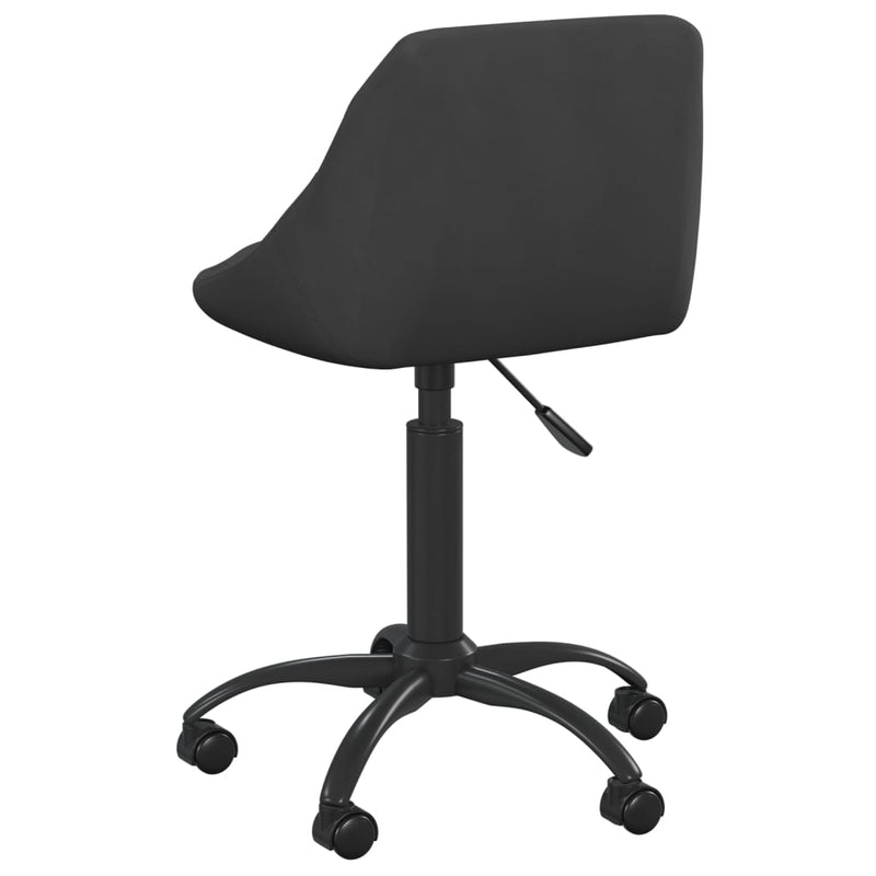 vidaXL fekete bársony étkezőszék