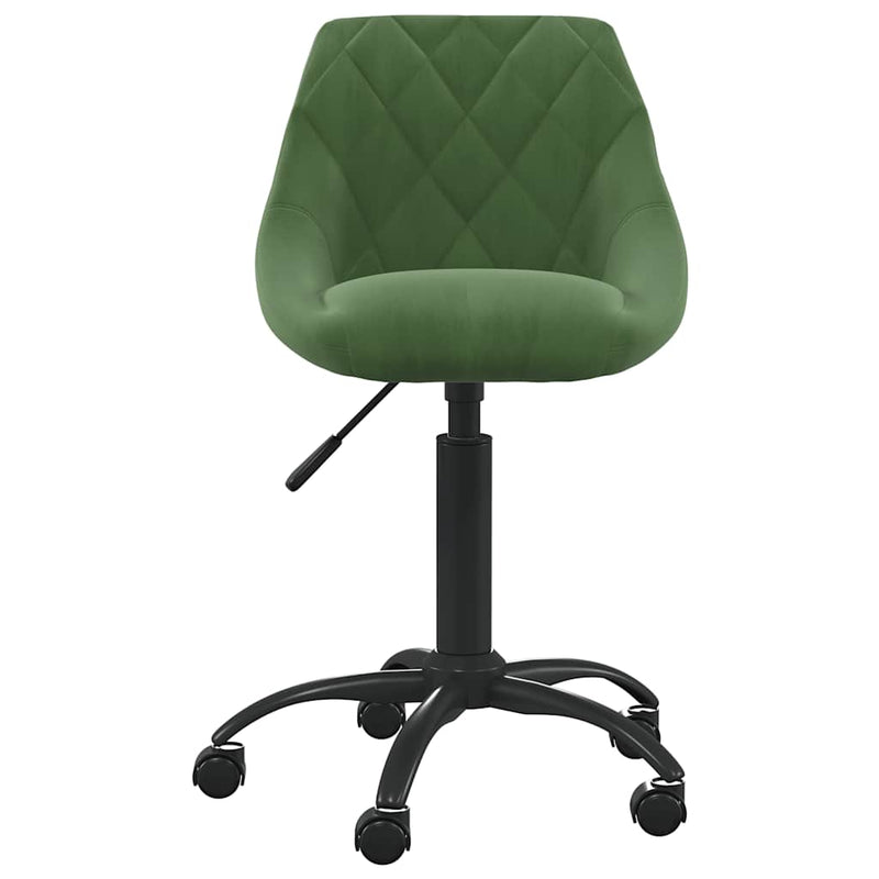 vidaXL sötétzöld bársony étkezőszék
