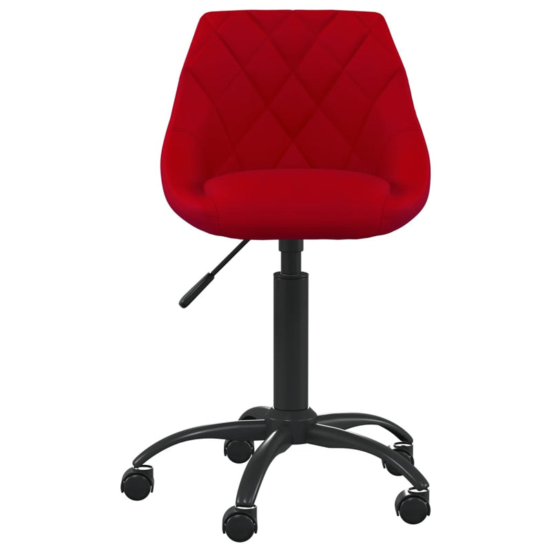 vidaXL bordó bársony étkezőszék