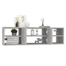 vidaXL betonszürke szerelt fa fali polc 102 x 30 x 29 cm