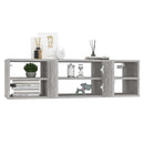 vidaXL betonszürke szerelt fa fali polc 102 x 30 x 29 cm