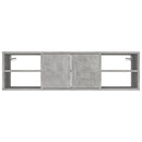 vidaXL betonszürke szerelt fa fali polc 102 x 30 x 29 cm