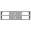 vidaXL betonszürke szerelt fa fali polc 102 x 30 x 29 cm
