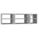 vidaXL betonszürke szerelt fa fali polc 102 x 30 x 29 cm