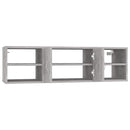 vidaXL betonszürke szerelt fa fali polc 102 x 30 x 29 cm