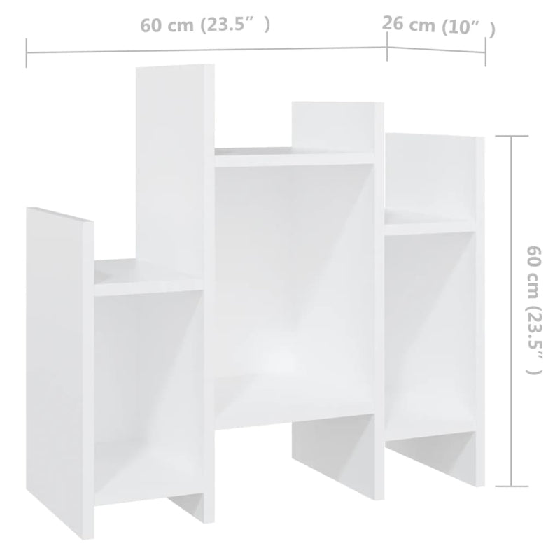vidaXL fehér szerelt fa kisszekrény 60 x 26 x 60 cm
