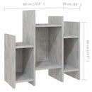vidaXL betonszürke szerelt fa kisszekrény 60 x 26 x 60 cm