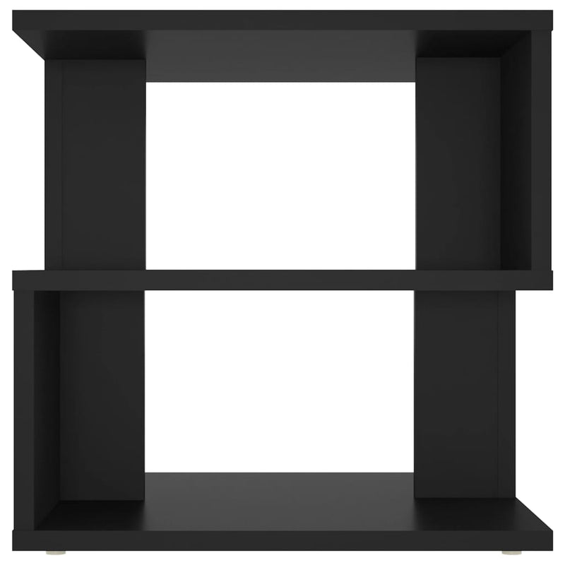 vidaXL fekete forgácslap kisasztal 40 x 40 x 40 cm