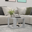 vidaXL betonszürke szerelt fa dohányzóasztal 40 x 40 x 30 cm