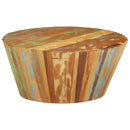 vidaXL tömör újrahasznosított fa dohányzóasztal Ø65 x 31 cm