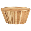 vidaXL tömör akácfa dohányzóasztal Ø65 x 31 cm
