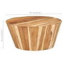 vidaXL tömör akácfa dohányzóasztal Ø65 x 31 cm