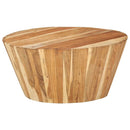vidaXL tömör akácfa dohányzóasztal Ø65 x 31 cm