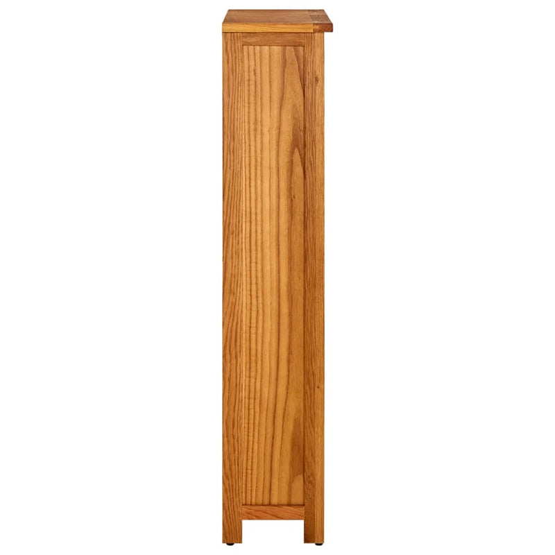 vidaXL 4 szintes tömör tölgyfa könyvespolc 70 x 22 x 110 cm