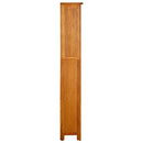vidaXL 5 szintes tömör tölgyfa könyvespolc 70 x 22 x 140 cm